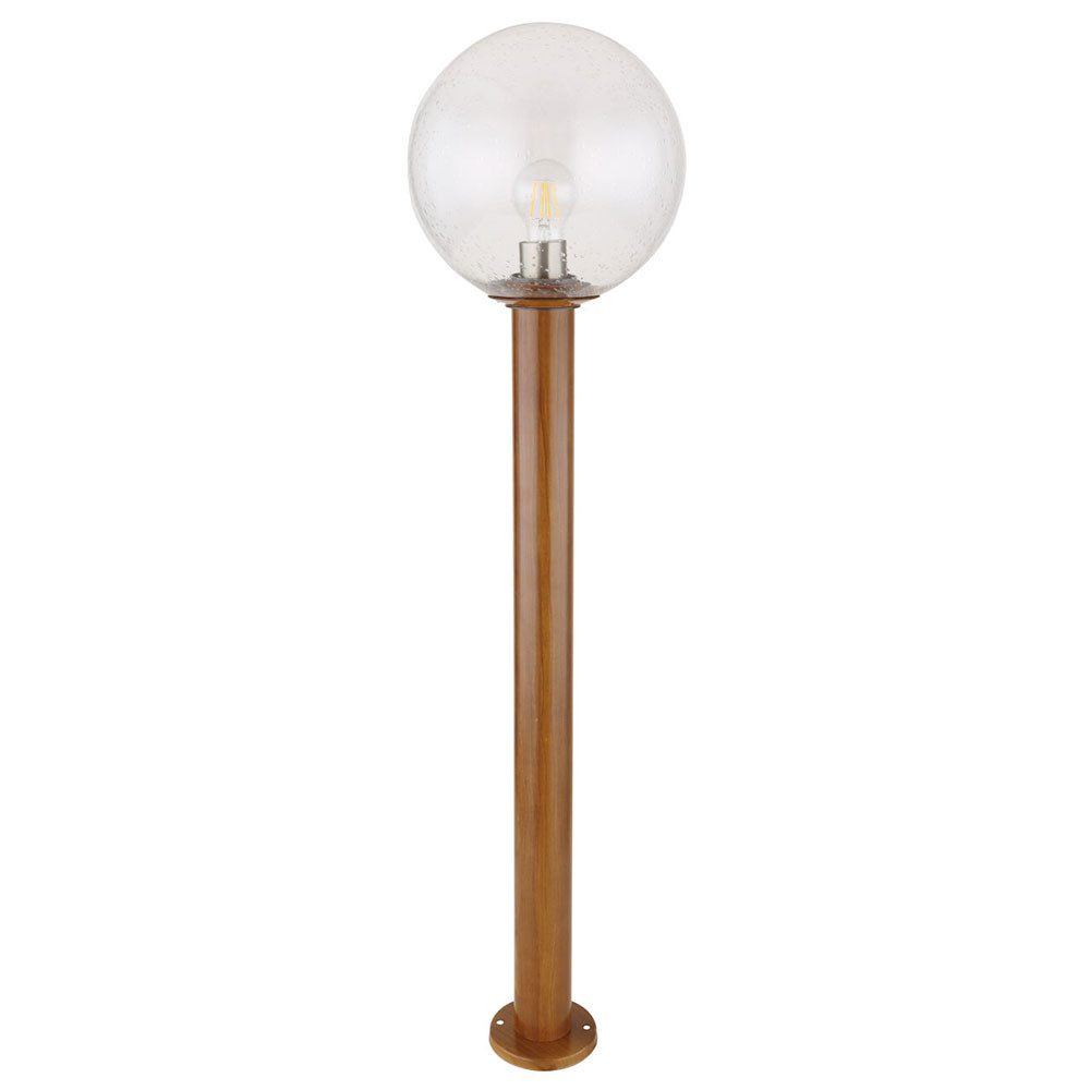 GLOBO LIGHTING Außen-Stehlampe, Leuchtmittel nicht inklusive, Außenleuchte Stehlampe Gartenleuchte Standleuchte braun Terrassenlampe
