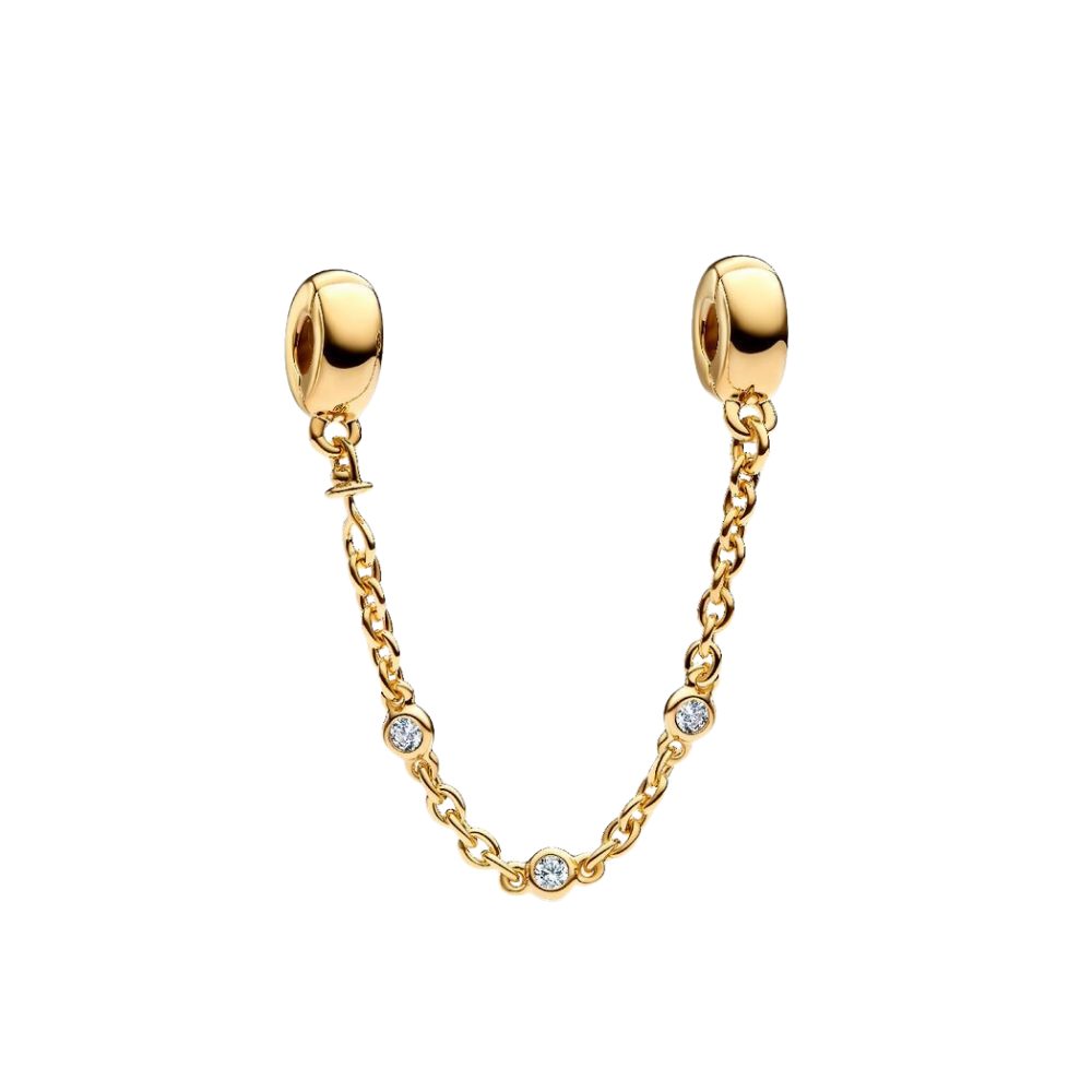 Pandora Charm-Einhänger 763515C01-05, Sicherheitskette, Vergoldet, Zirkonia günstig online kaufen