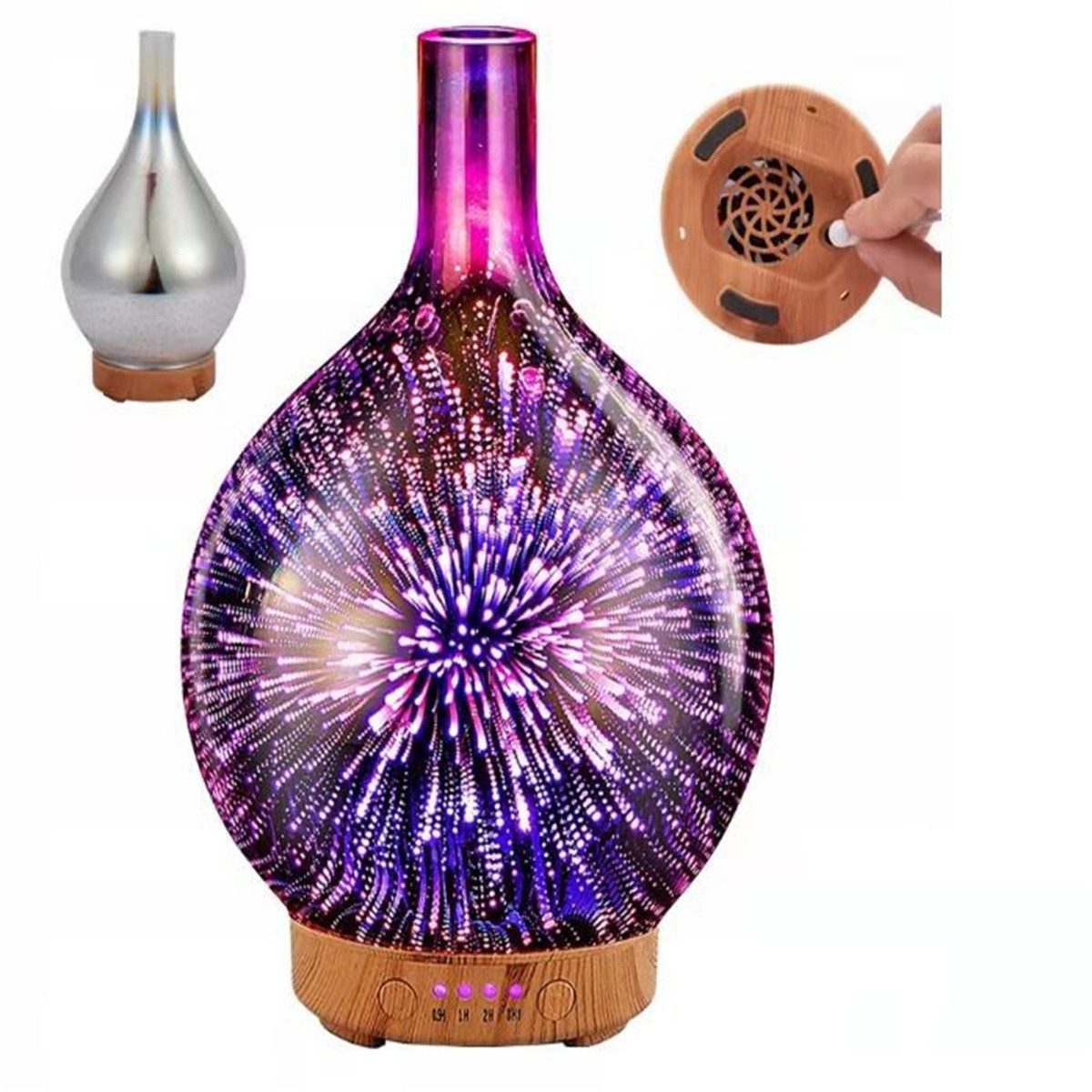 Luftbefeuchter Luftbefeuchter mit LED-Nachtlampe und Aromatherapie