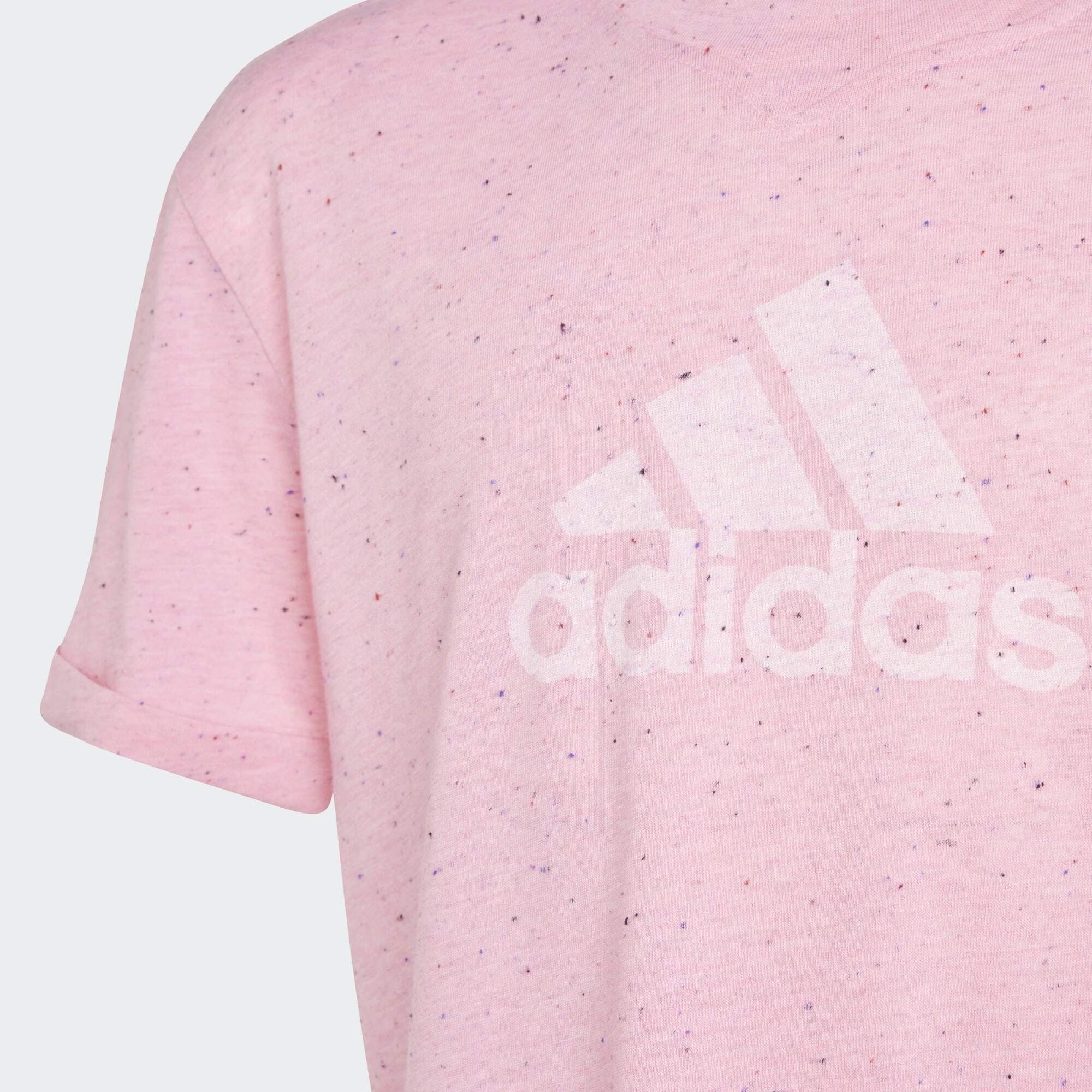 adidas Sportswear T-Shirt FUTURE ICONS White / Bliss Mel. WINNERS T-SHIRT Pink