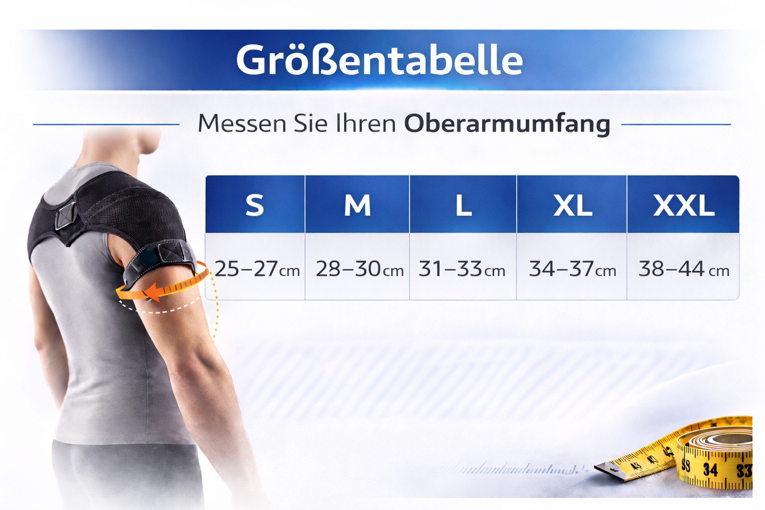 Lorey Medtec Schulterbandage SD10003 Biomagnetische Schulter-Bandage aus Neopren