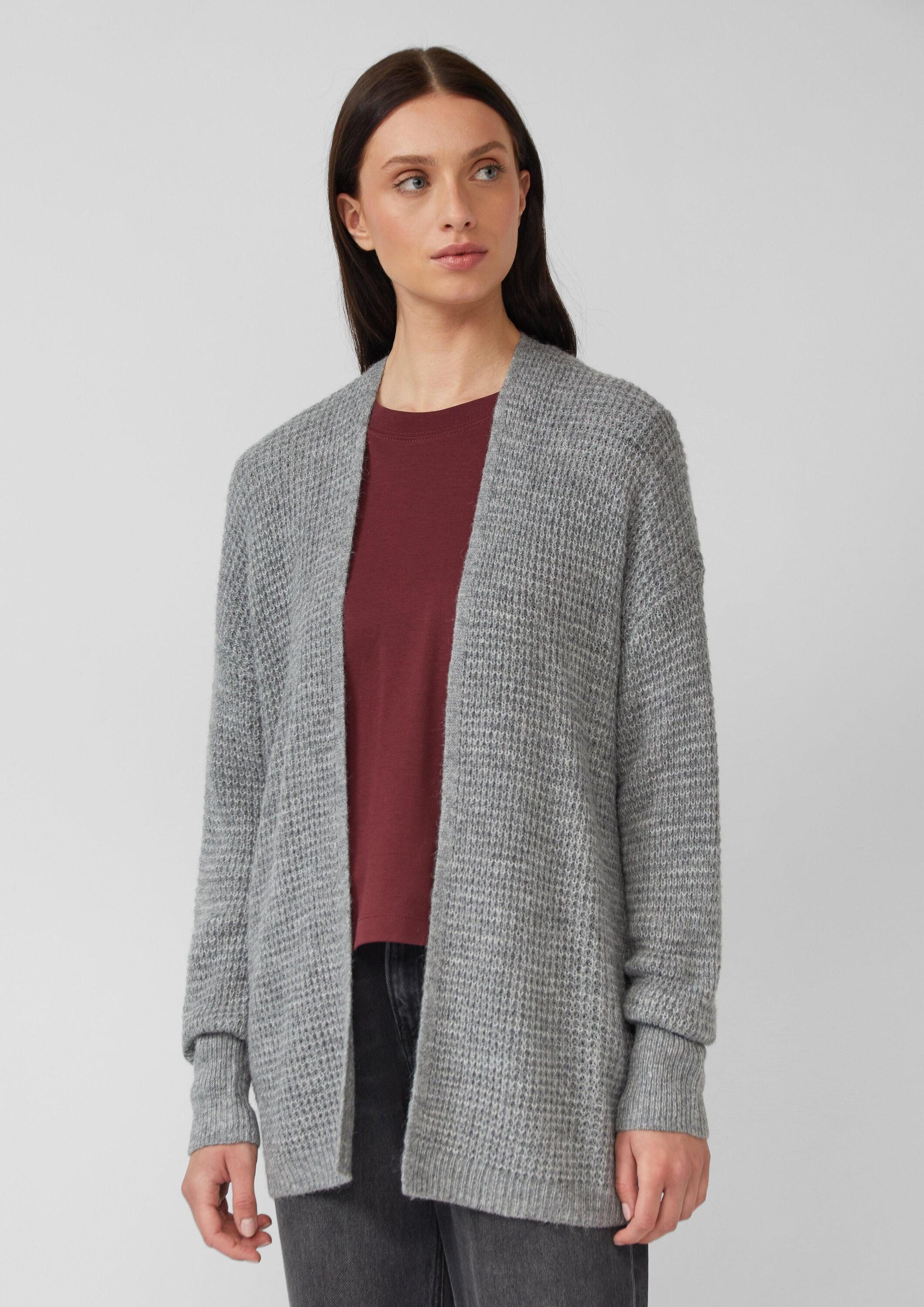 s.Oliver Cardigan Strickjacke Strick-Cardigan aus Alpakamix günstig online kaufen