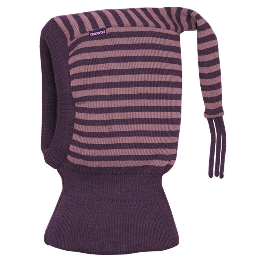 MAXIMO Schlupfmütze MINI-Schlupfmütze, Zipfel Strick Ringel, doppelt, Windstopper (1-St) Merino