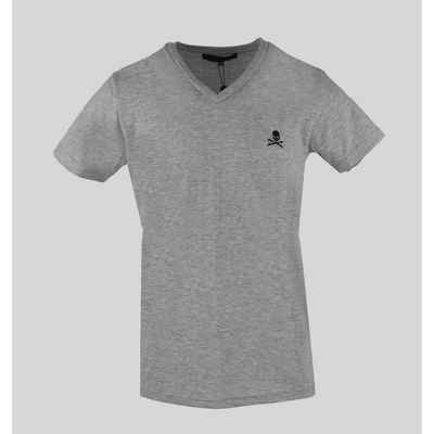 PHILIPP PLEIN T-Shirt, Grau, V-Ausschnitt