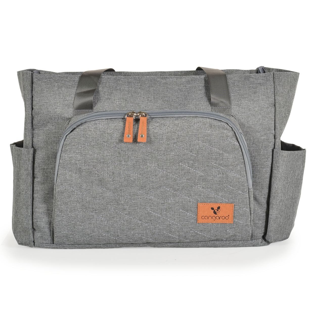 Cangaroo Wickeltasche Keily (1-tlg), Wickelunterlage, Vordertasche, Seitentaschen, Kinderwagenclips