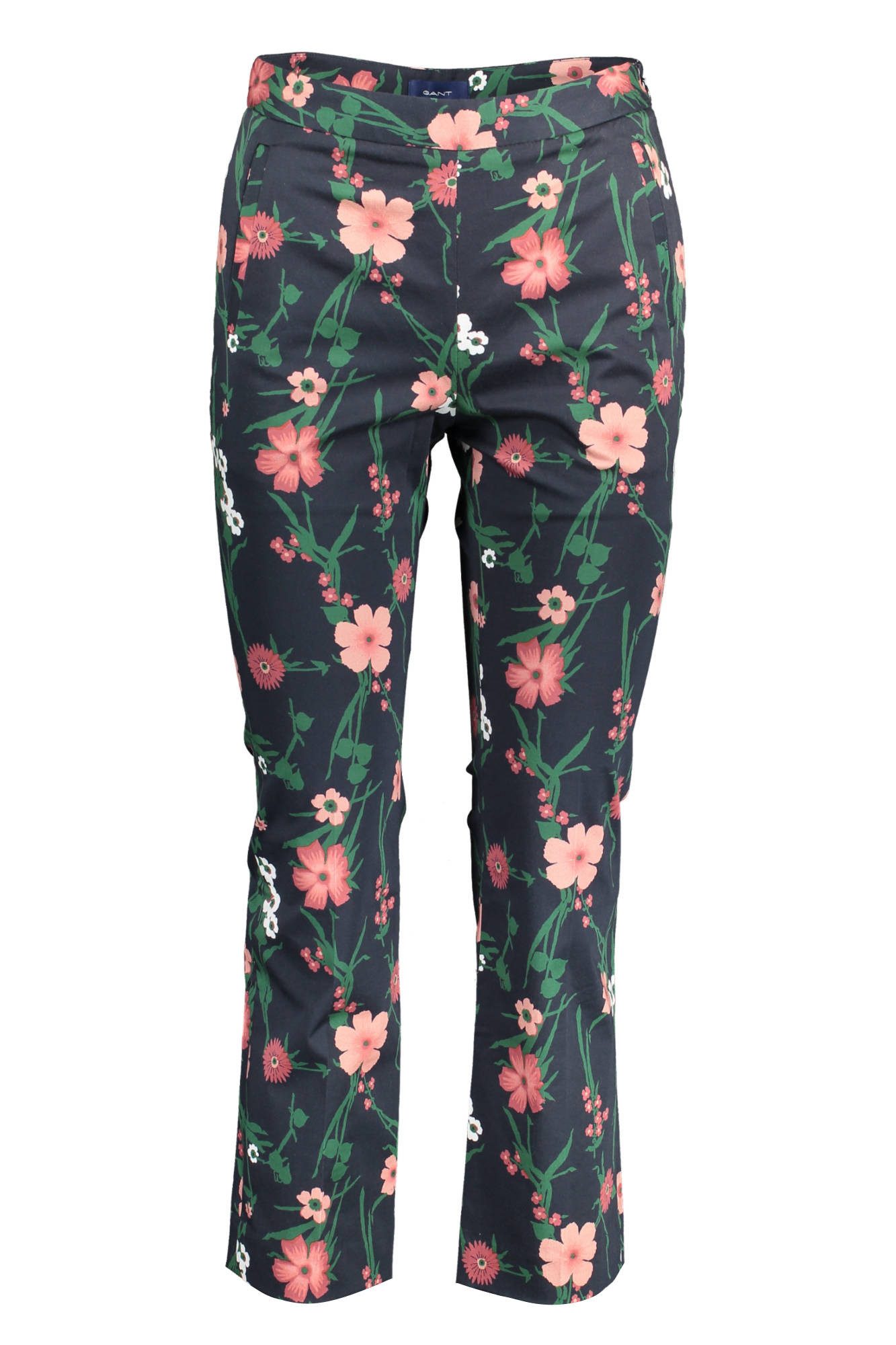 Gant 5-Pocket-Hose Blaue Damenhose mit Kontrastdetails und seitlichem Reißverschluss