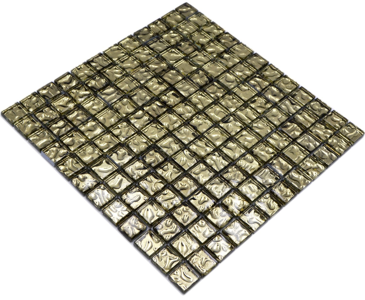 Mosani Mosaikfliesen Glasmosaik Gold Плитка Плиткаspiegel Wanddekor
