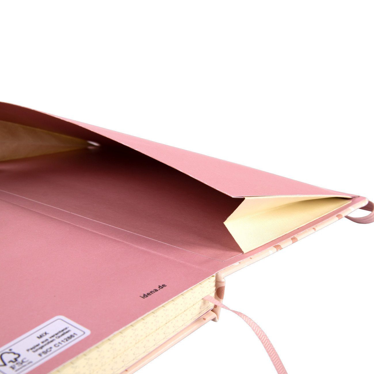 Idena Notizbuch Notizbuch - - kariert - Seiten - 192 rosé Notebook Sparkle