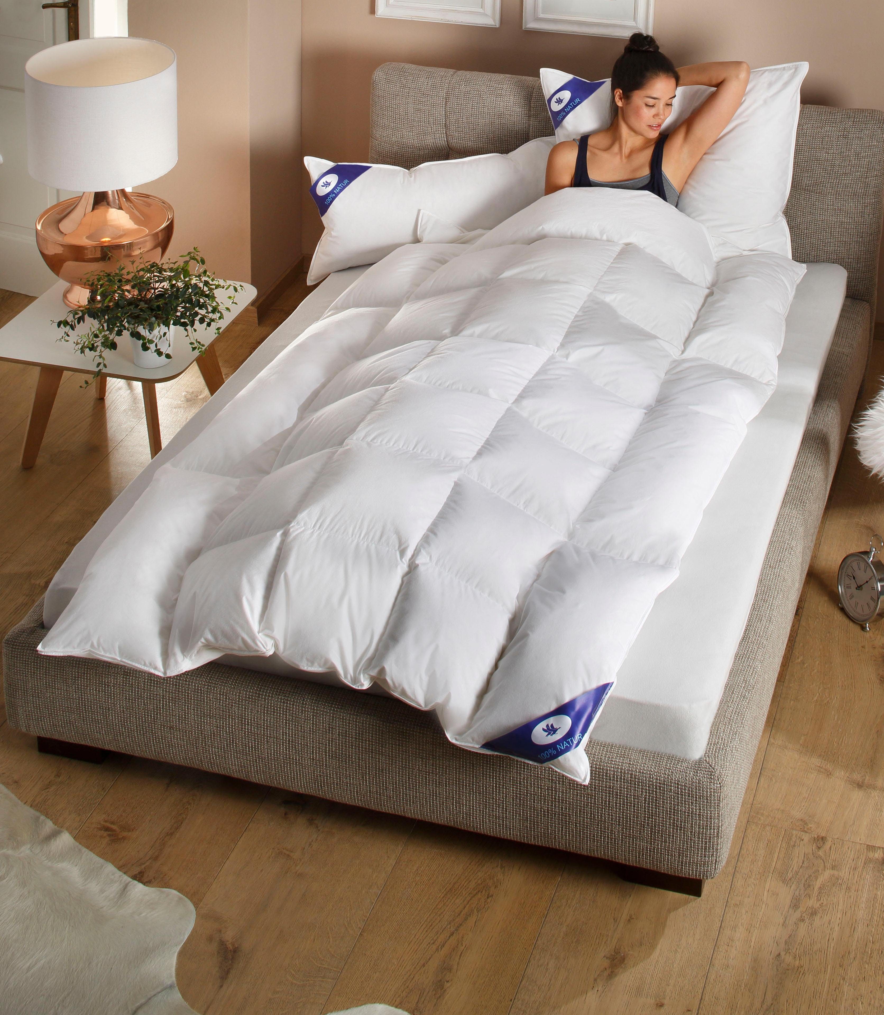 Otto Keller Daunenbettdecke + Kopfkissen Anna, Füllung: Bettdecke: 100% Dau günstig online kaufen