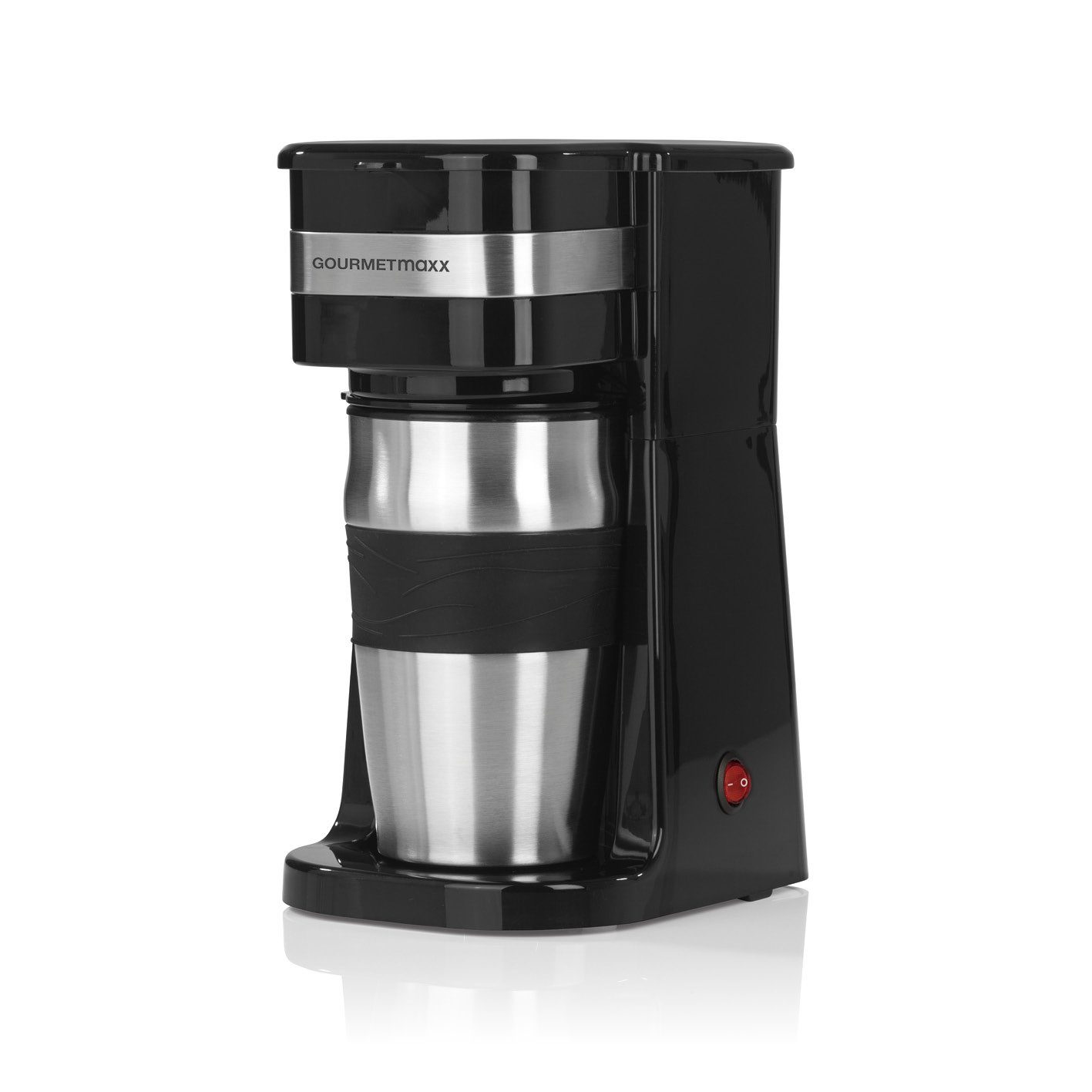 GOURMETmaxx Reisekaffeemaschine Single-Kaffeemaschine mit Thermobecher -  schwarz/Edelstahl online kaufen | OTTO