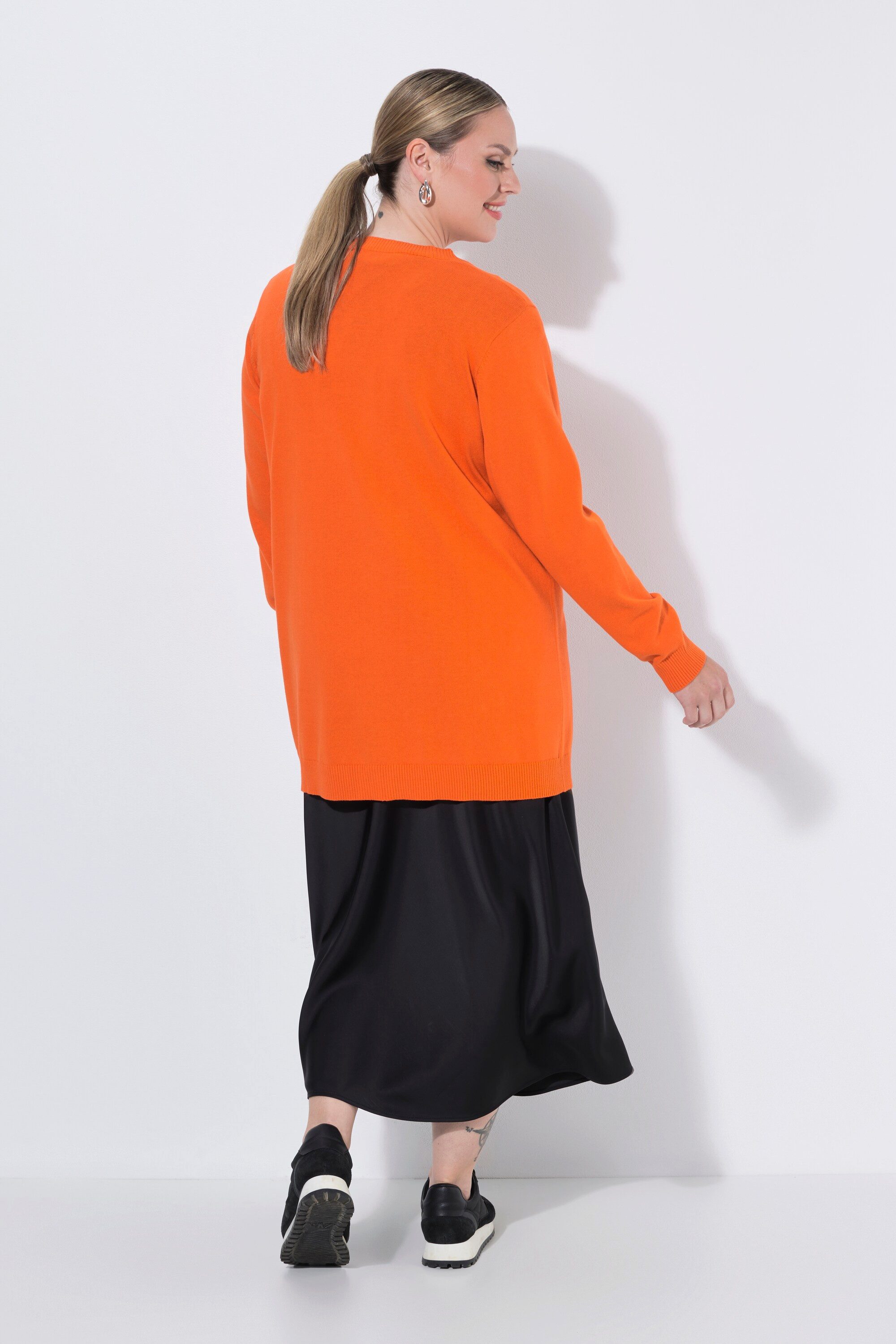 MIAMODA Strickjacke Long-Strickjacke Regular Fit V-Ausschnitt – Bild 3 von 3