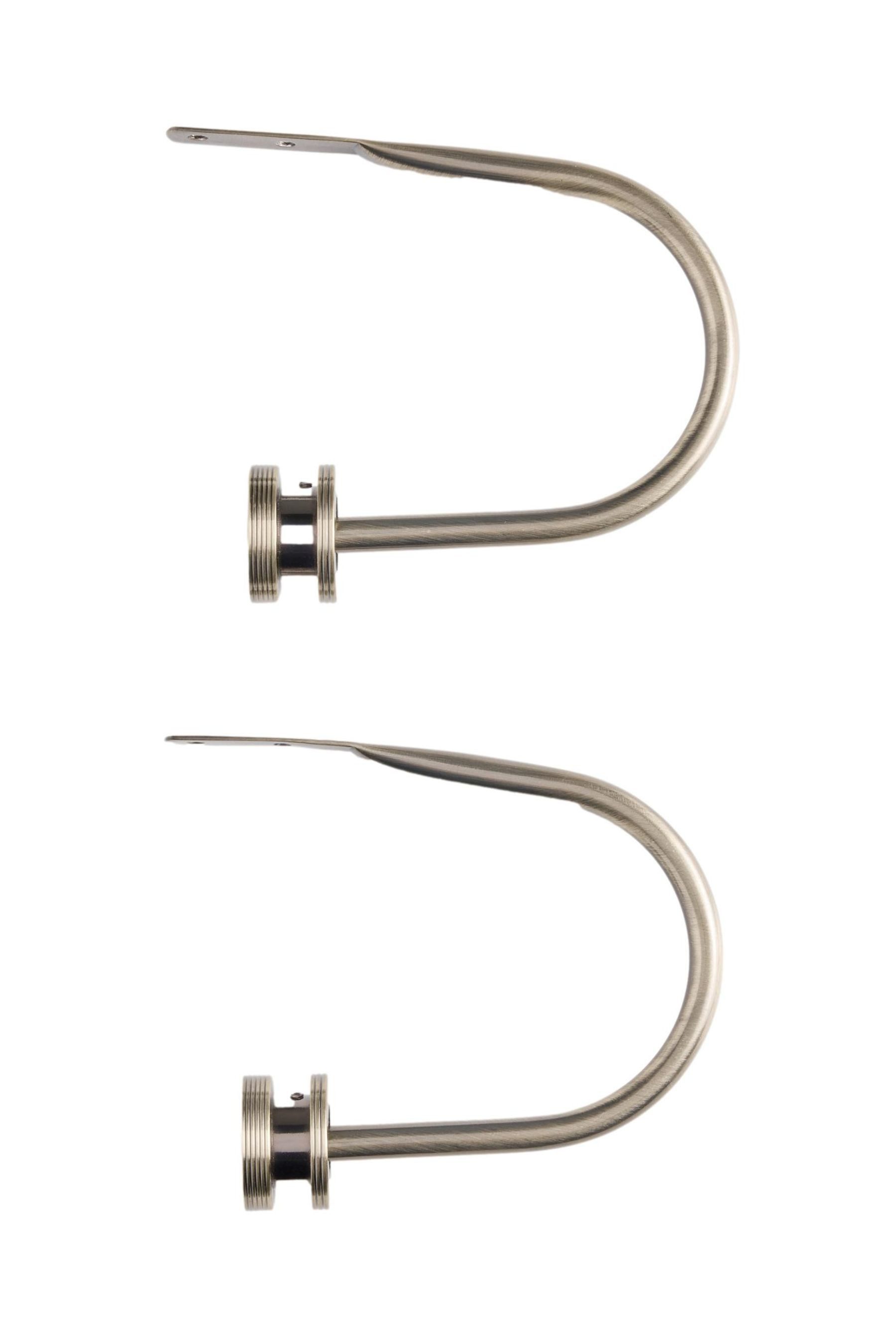 Next Raffhalter Set aus 2 gerippten Vorhanghalter