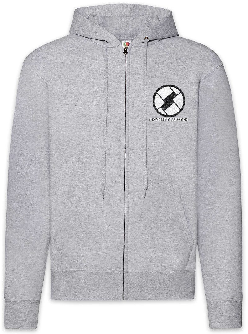 Sweatjacke S Research Zipper Hoodie Cyberdine Company Terminator Skynet Sign