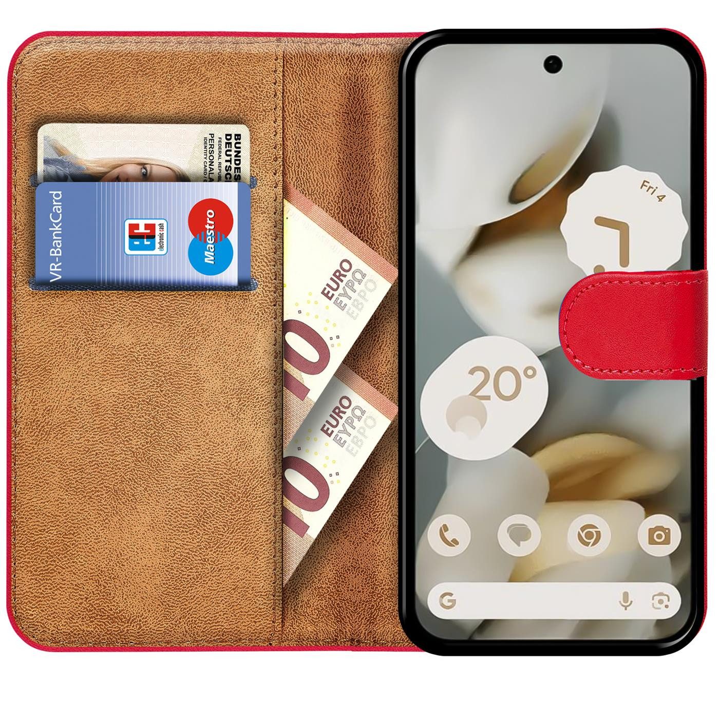 CoolGadget Handyhülle Book Case Handy Tasche für Google Pixel 10 Pro 6,3 Zoll, Hülle Klapphülle Flip Cover für Pixel 10 Pro Schutzhülle stoßfest – Bild 2 von 5