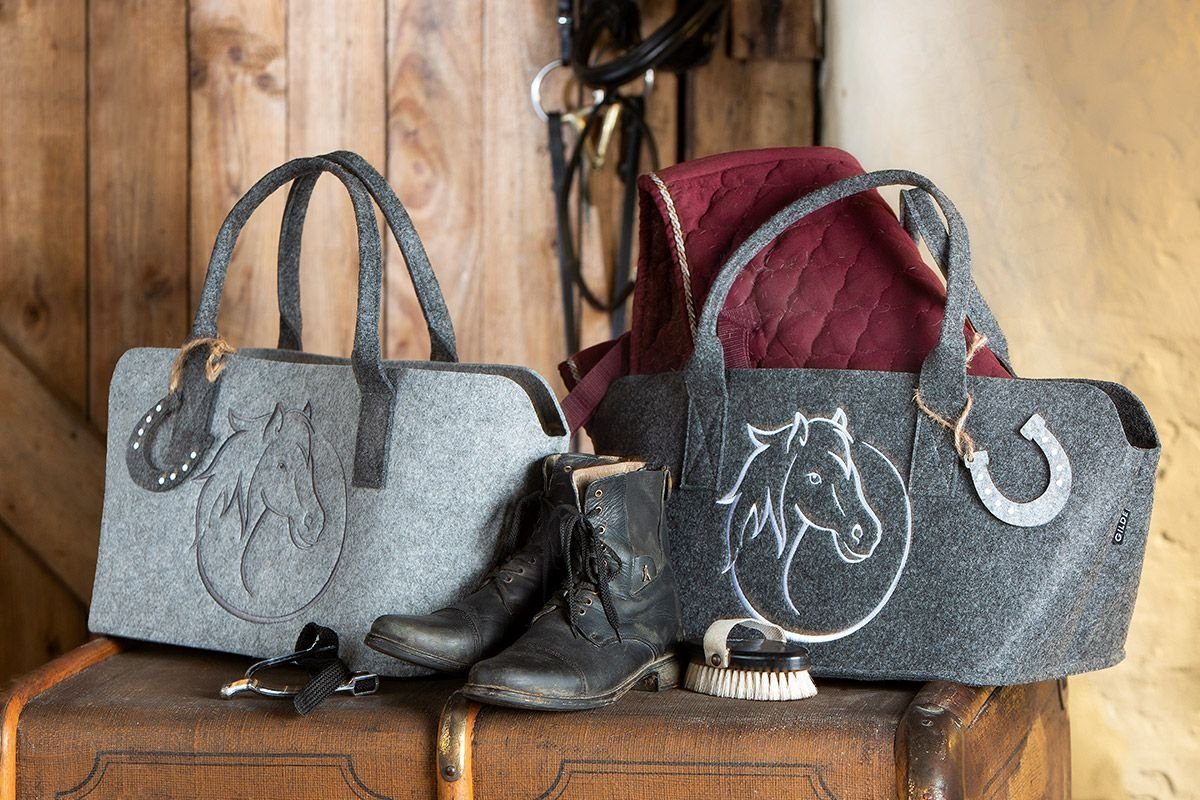 GILDE Shopper Filztasche Einkaufstasche Pferdekopf Shopper Tragetasche, Han günstig online kaufen