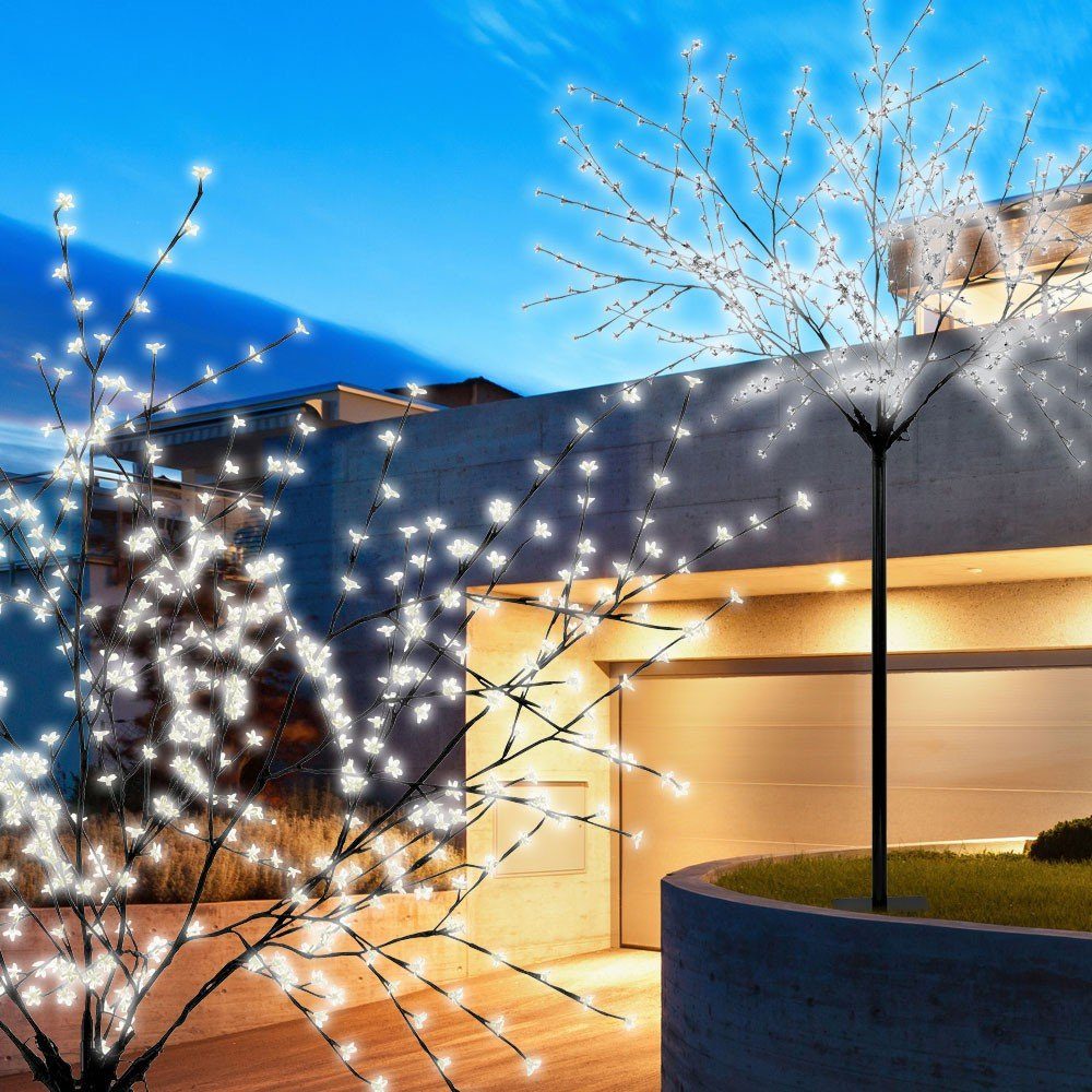 EGLO LED Dekolicht, 600 x LED Baum schwarz Außen Leuchte Garten Licht