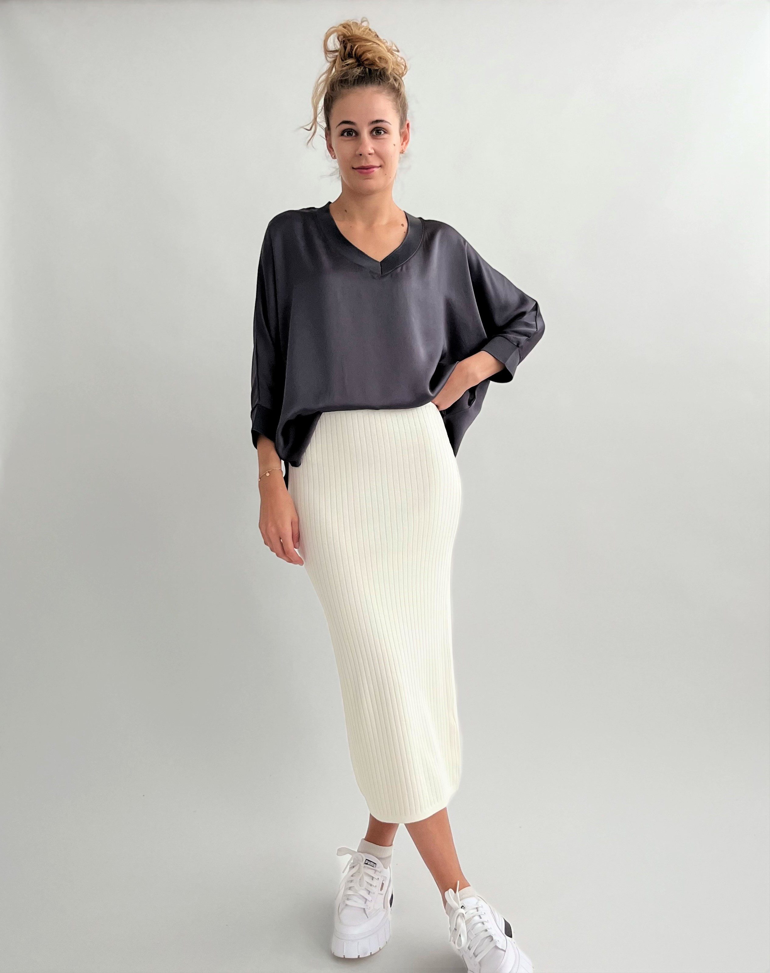 Zuckerwatte Satinbluse silktouch günstig online kaufen