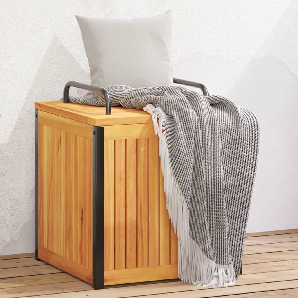 vidaXL Gartenbox Gartenbox 45x45x45/53 cm Massivholz und Stahl