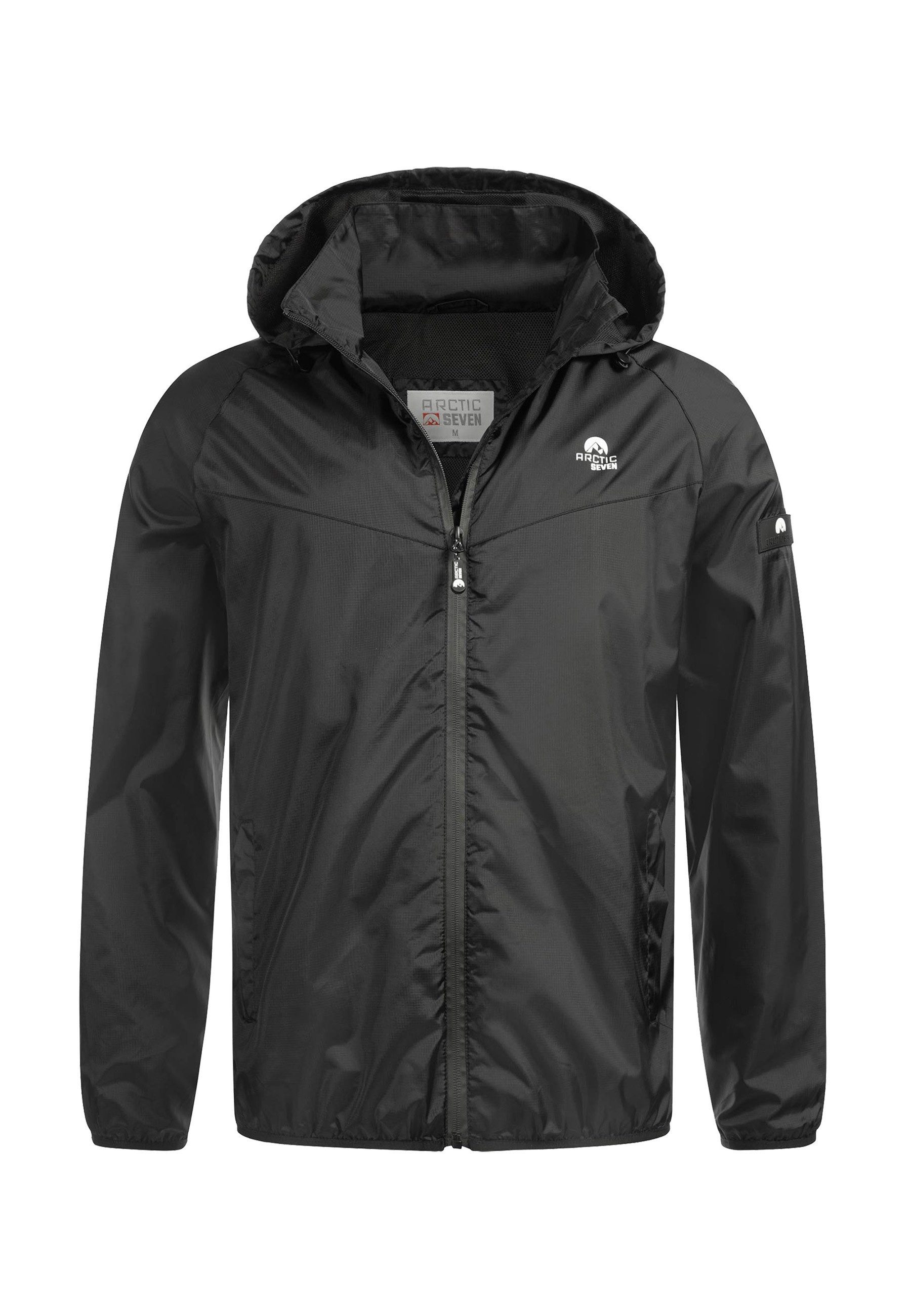 Regenjacke Herren leicht mit Kapuze – Wasserabweisende Outdoorjacke