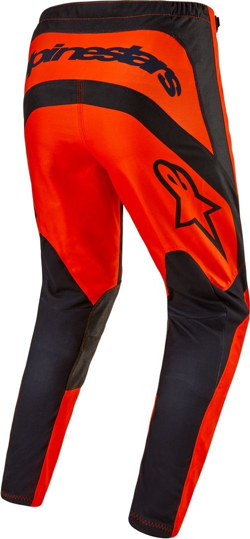 Orange/Black Motorradhose Alpinestars Motocross Lurv Fluid Hosen