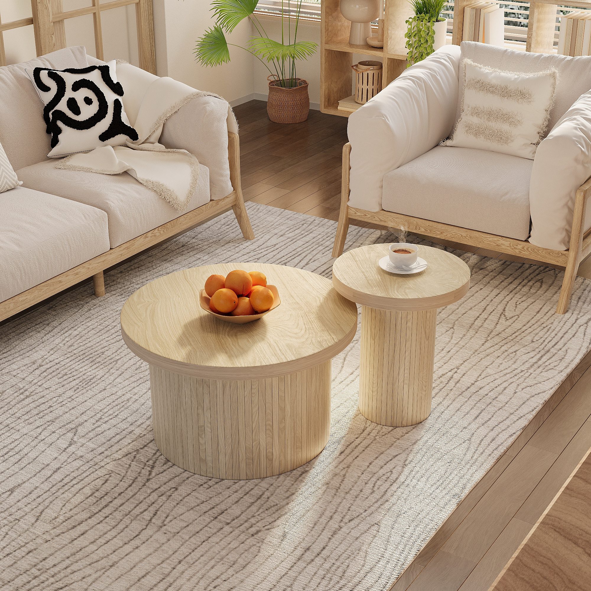 REDOM Couchtisch Elegantes Couchtischset aus MDF günstig online kaufen