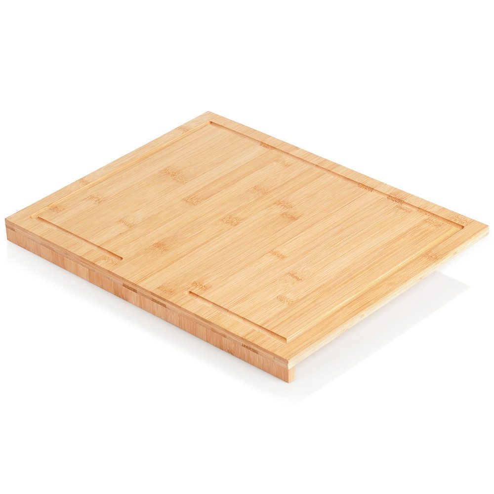 Vilde Schneidebrett Holz 45x35 cm Bambus mit Anti-Rutsch-Kante, Bambusholz, rutschfest, schnelltrocknend, langlebig