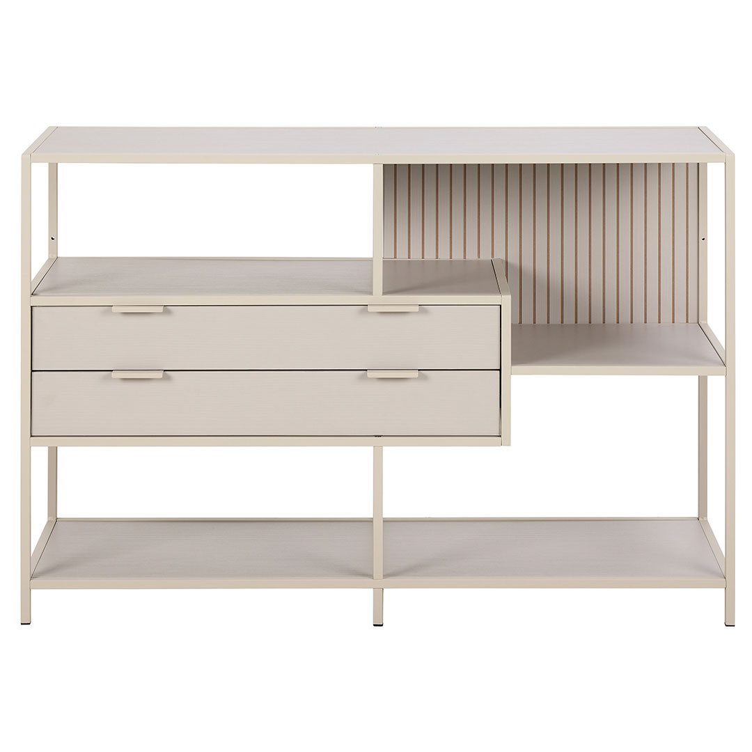 ACTONA GROUP Regal Seaford Regal 2 Schubladen 3 Regale grau.