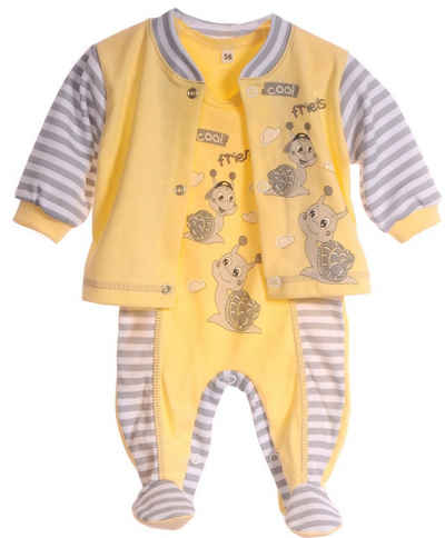 La Bortini Strampler »Strampler und Hemdchen Set Baby Anzug 44 50 56 62 68 74«