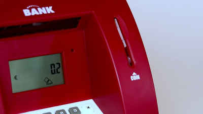 Idena Spardose Idena 50060 - Digitale Spardose für Kinder mit Sound, Geldautomat in