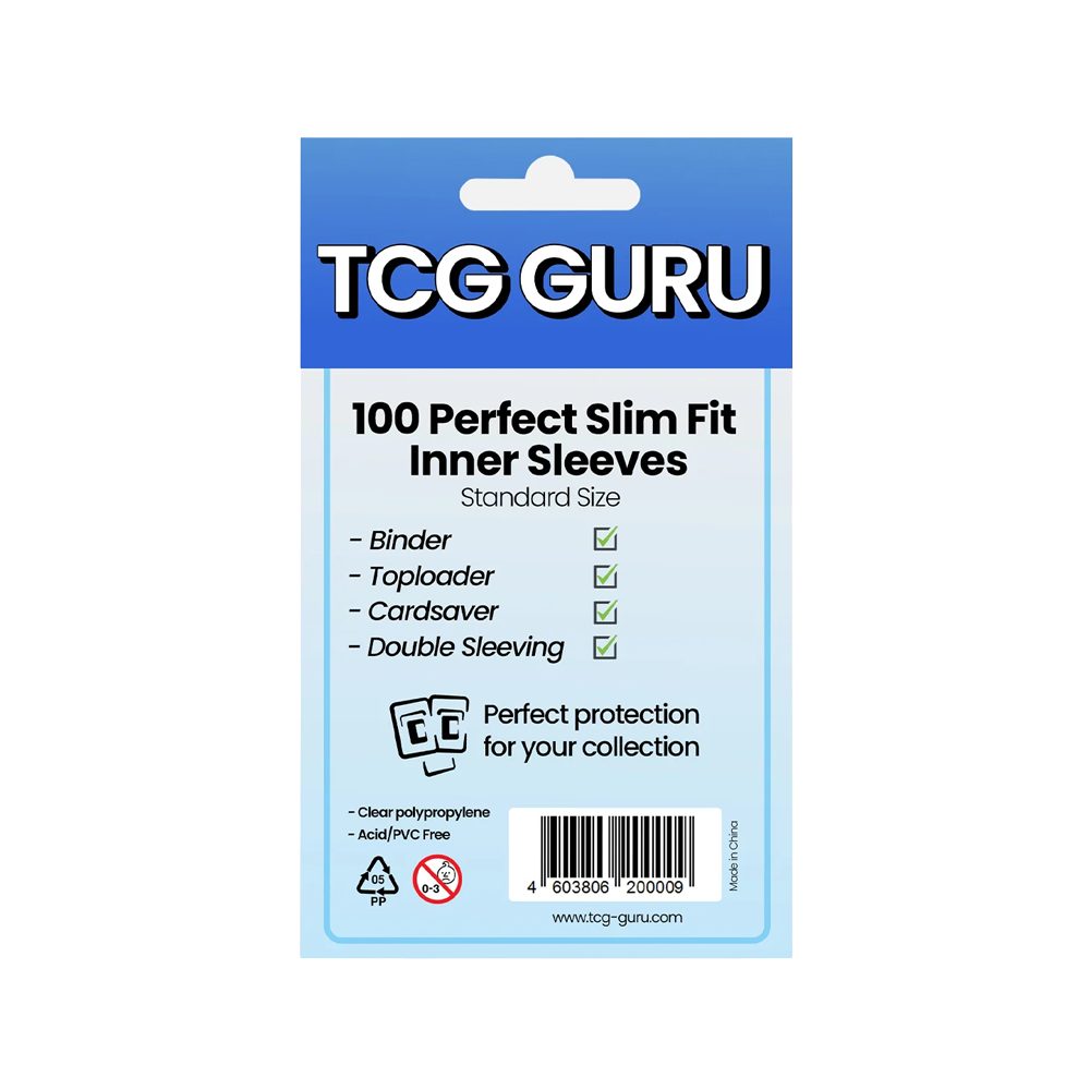 UltraPRO Sammelkarte TCG Guru - 100x Perfect Slim Fit Inner Sleeves
