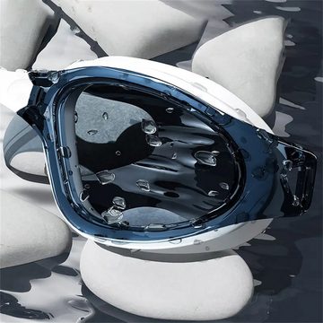 RefinedFlare Taucherbrille Set aus wasserdichter Schwimmbrille mit großem Rahmen und Badekappe, (1-St)