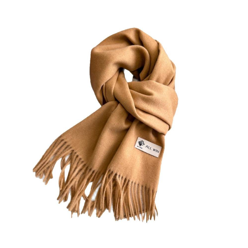 Blusmart Halstuch Schal Damen Warm Herbst Winter unifarben Baumwolle mit qu günstig online kaufen