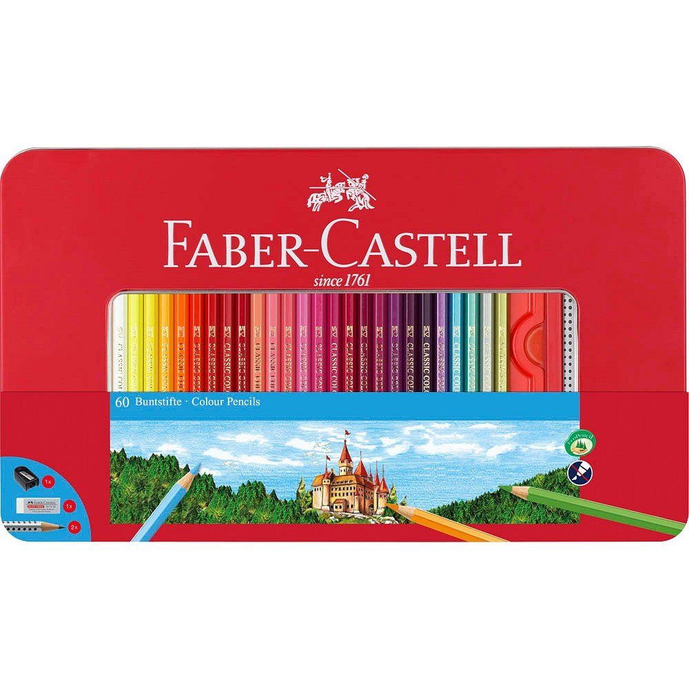 Faber-Castell Buntstift 60 Buntstifte CLASSIC farbsortiert