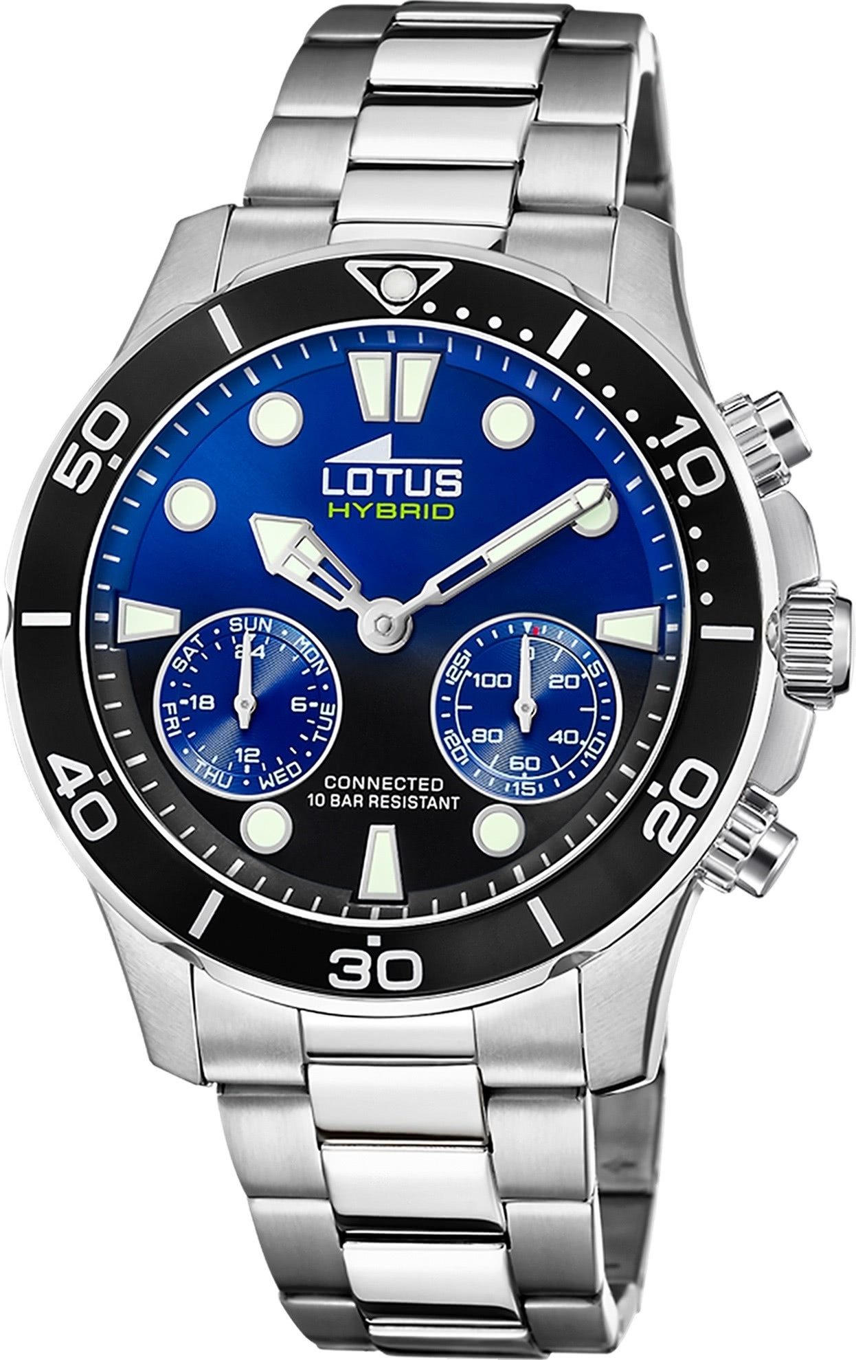 Chronograph Lotus Herrenuhr Edelstahl silber Lotus
