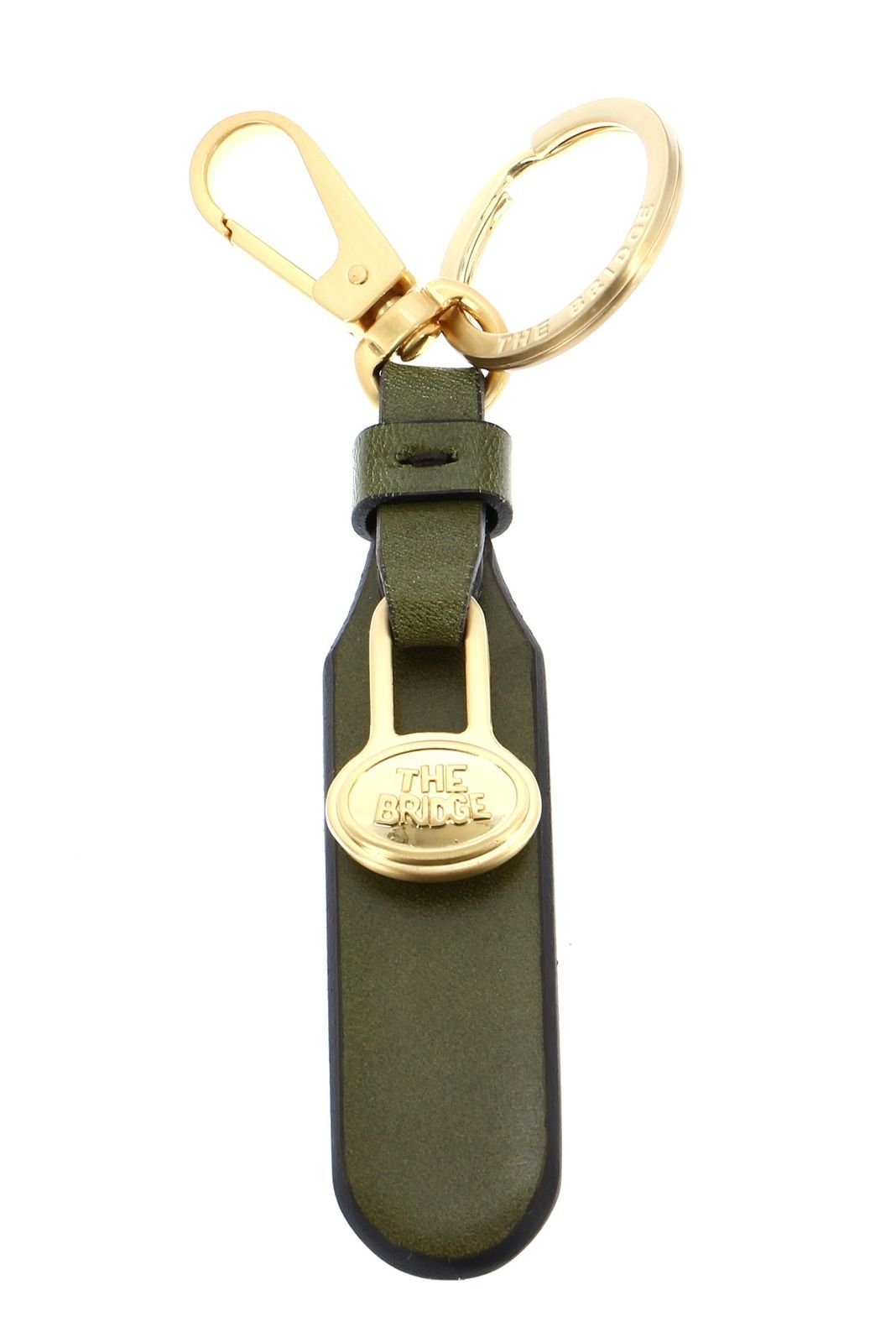 Schlüsselanhänger THE BRIDGE Duccio Verde Fico / Oro