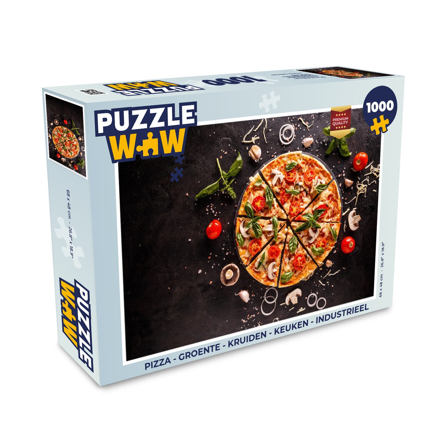 Puzzle Pizza - Gemüse - Kräuter - Küche - Industrie