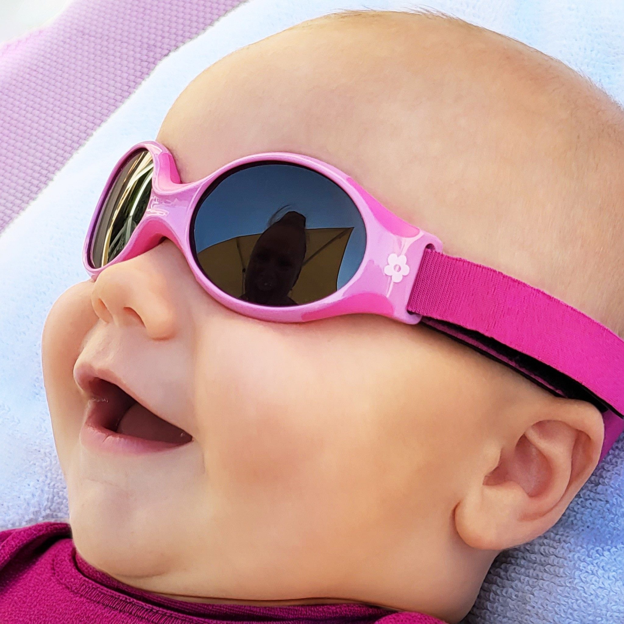 ActiveSol Sonnenbrille Baby EXPLORER, 0-18 Monate, softes Kopfband UV400 Schutz, polarisiert, BPA frei, deutsche Marke