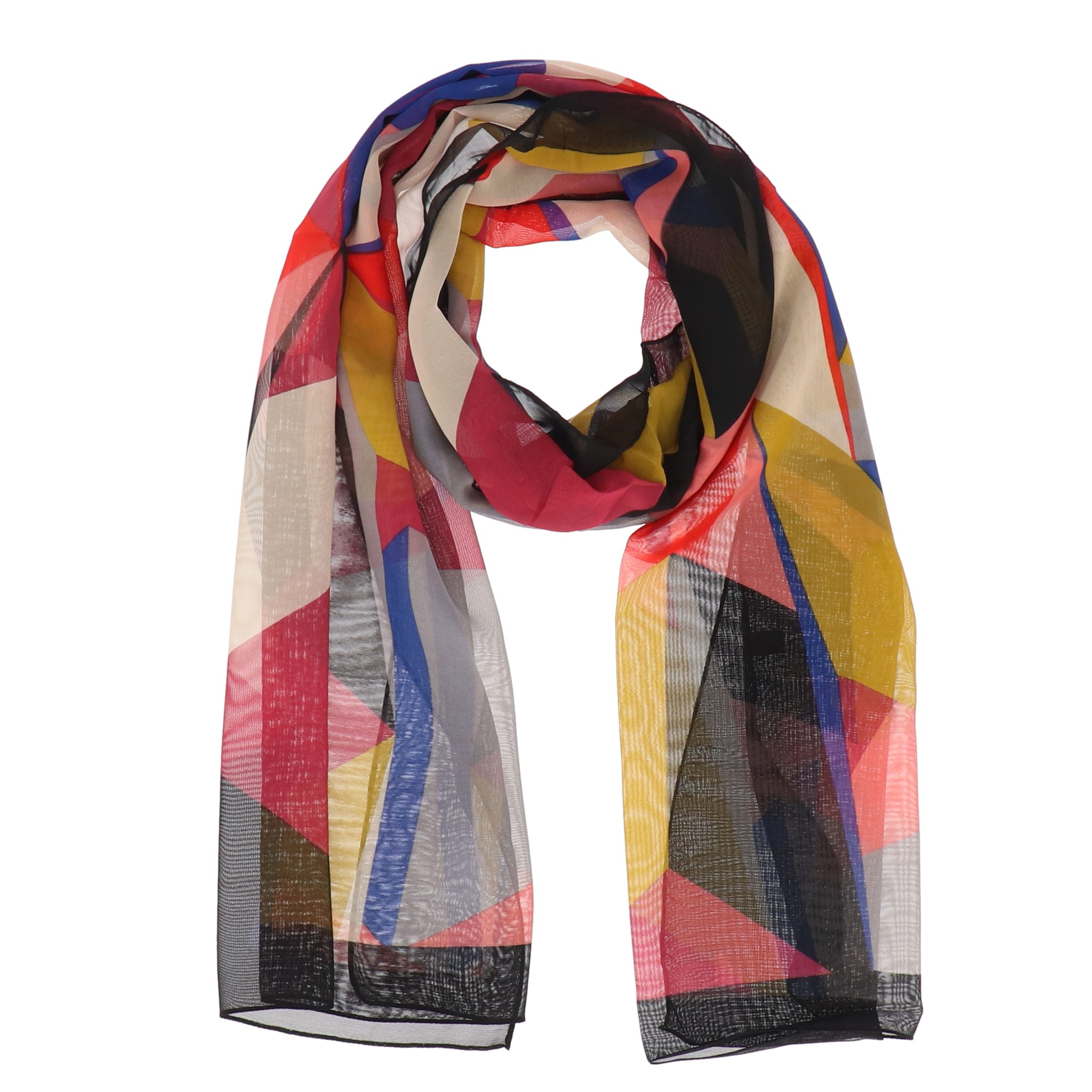 halsüberkopf Accessoires Modeschal Chiffon Geometric, Druckschal günstig online kaufen