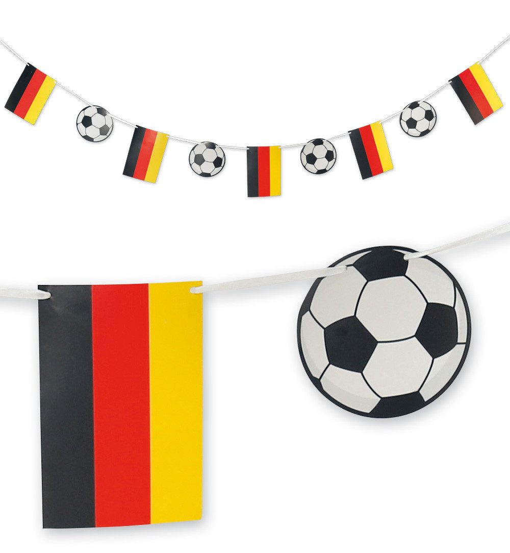 Fries Girlande Deutschland Fußball Girlande 2,5 m WM EM Europameisterschaft Fußball