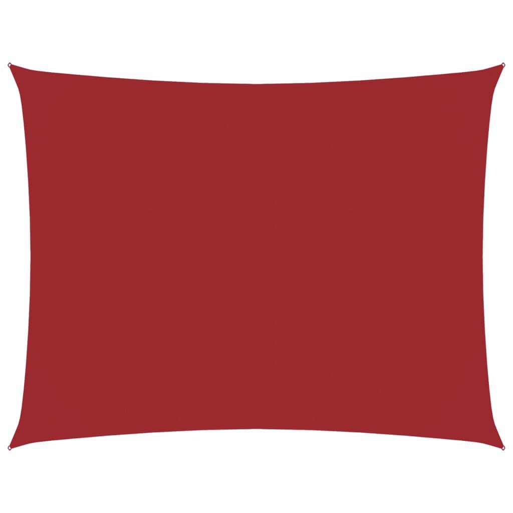Sonnensegel Sonnensegel Oxford-Gewebe Rechteckig 3,5x4,5 m Rot