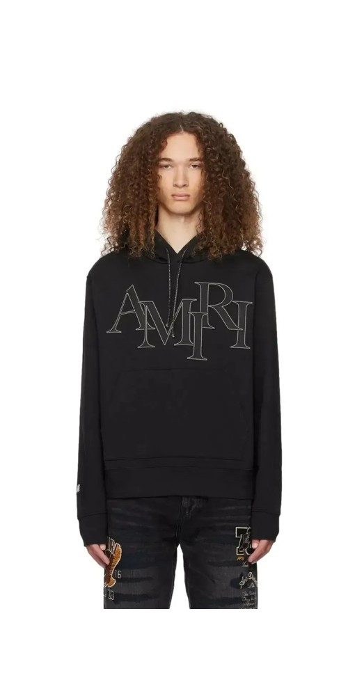 AMIRI Rundhalspullover Amiri Logo Patch Drawstring günstig online kaufen