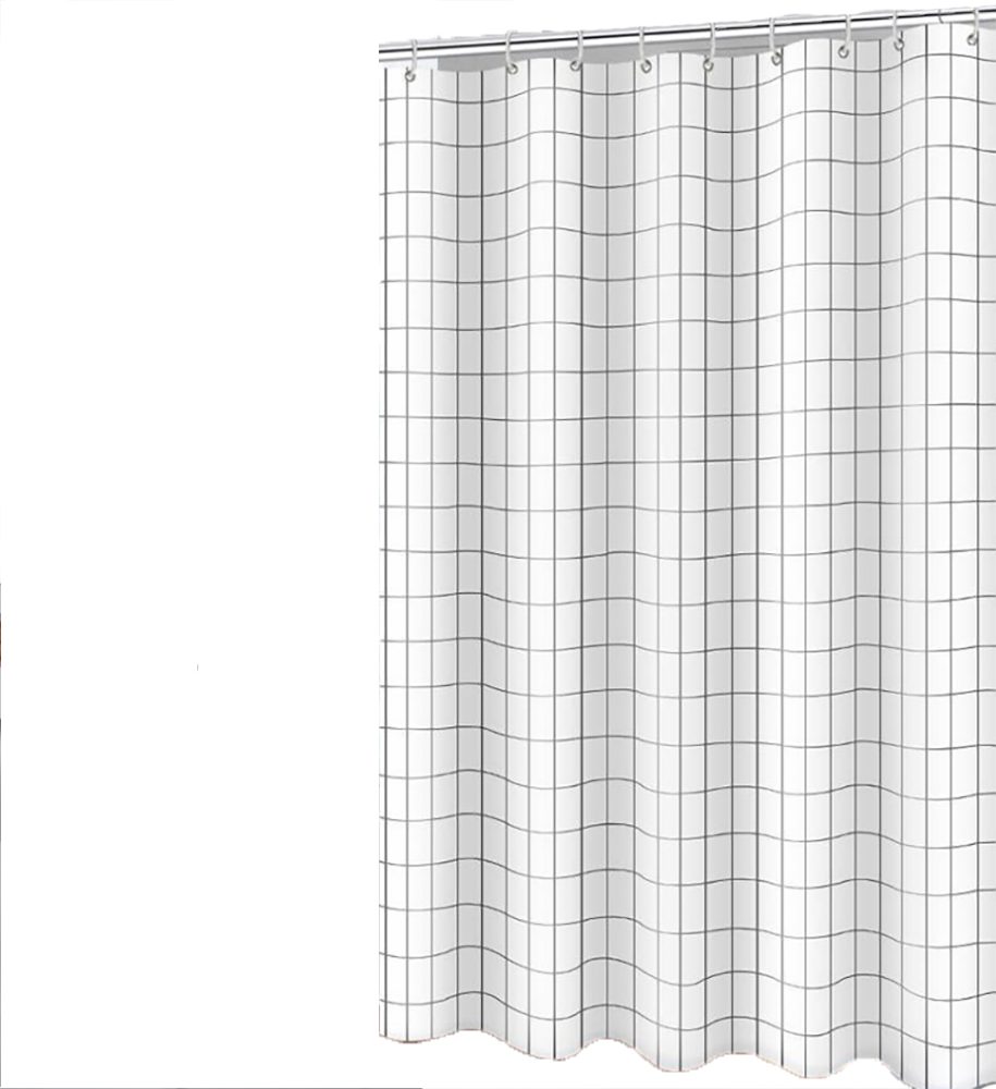 Fanci Home Duschvorhang Kariert Polyester Anti-Schimmel Textil wasserdicht günstig online kaufen