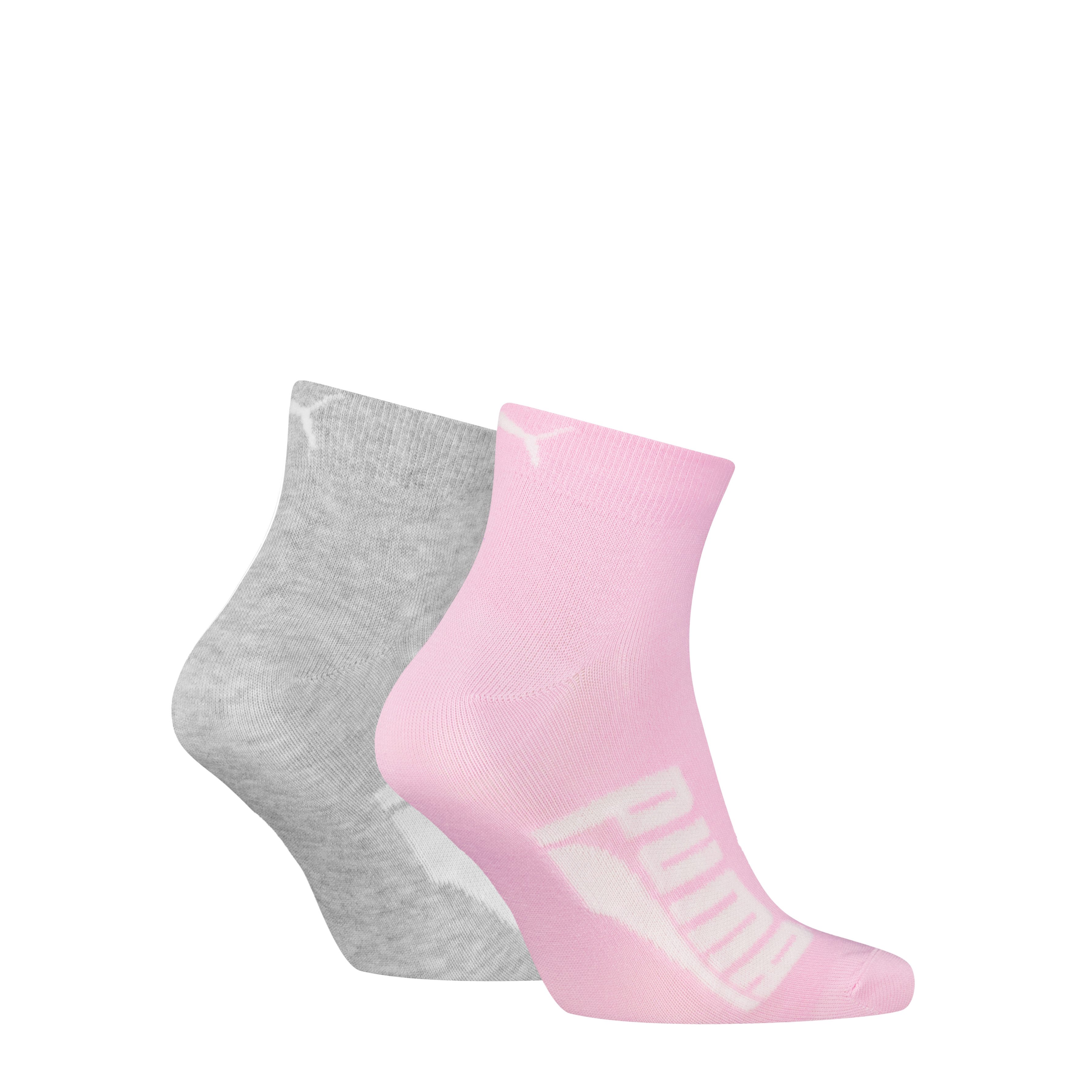 PUMA Kurzsocken PUMA UNISEX BWT LIFESTYLE QUARTER (2 Paar) mit großem Logoschriftzug – Bild 2 von 2