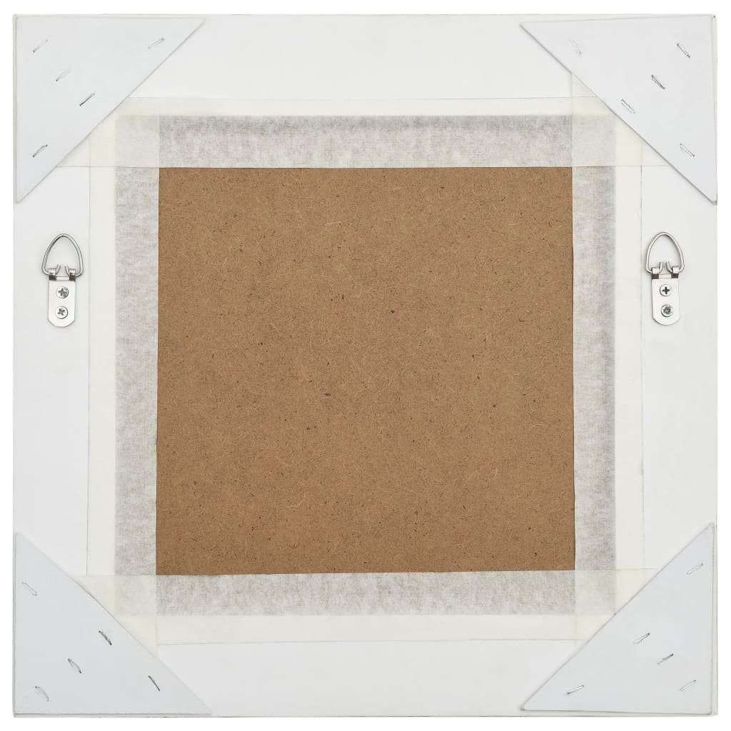 im Weiß (1-St) Spiegel 40x40 cm | Barock-Stil Weiß Weiß vidaXL Wandspiegel