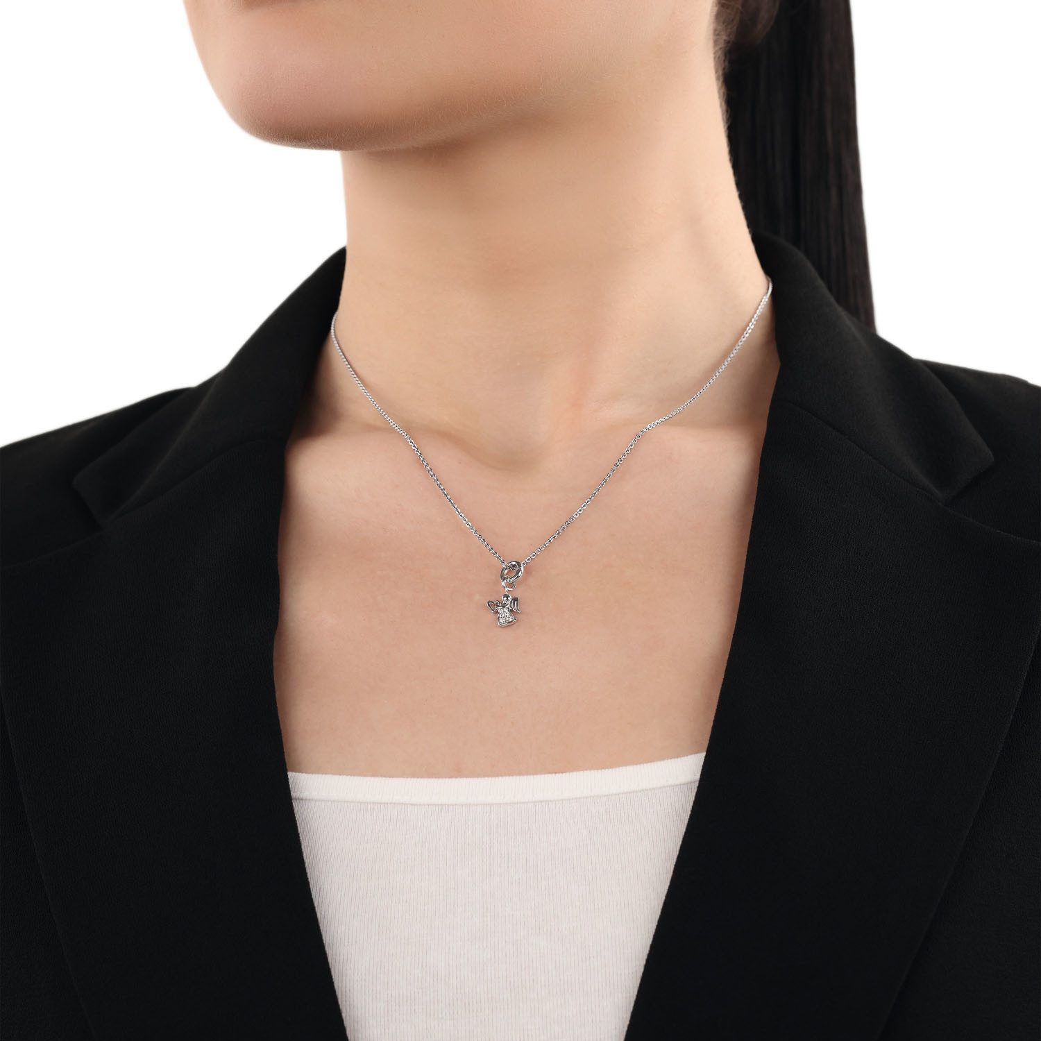 Amor Charm Engel, mit Zirkonia (synth)