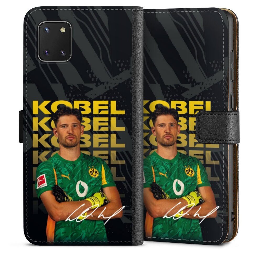 DeinDesign Handyhülle Borussia Dortmund Gregor Kobel BVB Gregor Kobel 25/26, Samsung Galaxy Note 10 lite Hülle Flip Case Klapphülle