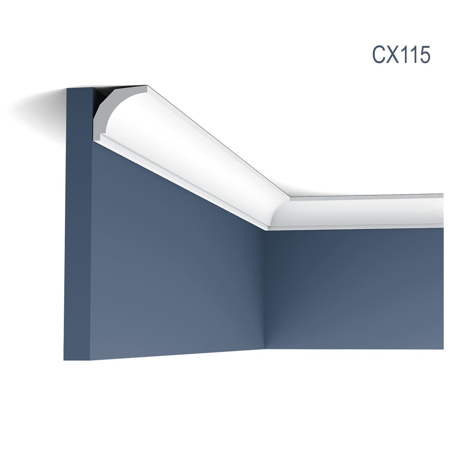 Orac Decor Eckprofil CX115 AXXENT Zierleiste Profile Stuck Decken-Leisten Eckleiste 2 m (Profilleiste, 1-St., Stuckleiste, Eckleiste, Deckenleiste, Zierleiste, 2 m), Profilleiste
