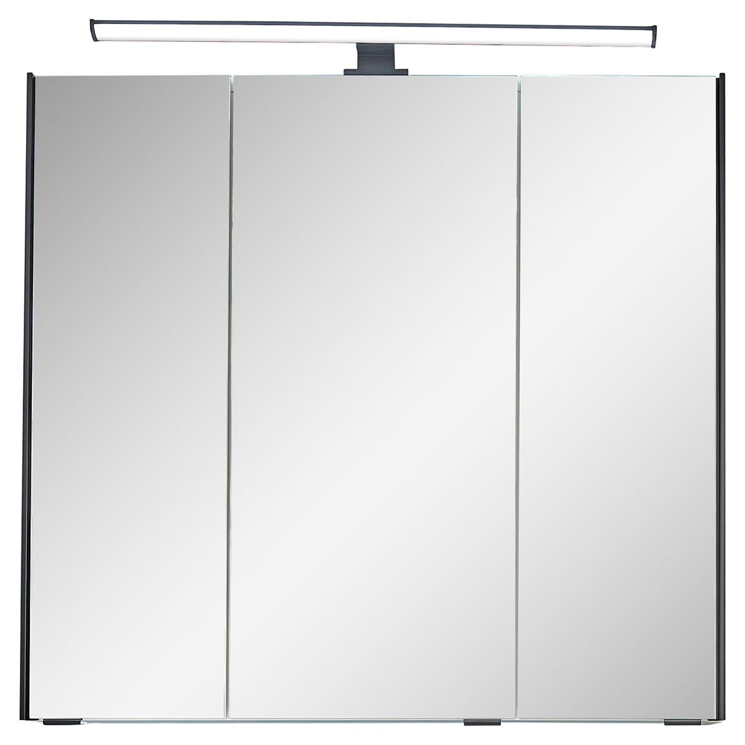 Vito T 20 B cm, Spiegelschrank Pinie LED-Aufsatzleuchte, Spiegeltüren, ALOMI, H Dekor, 75 70 x x Badmöbel inkl. 3 Polar