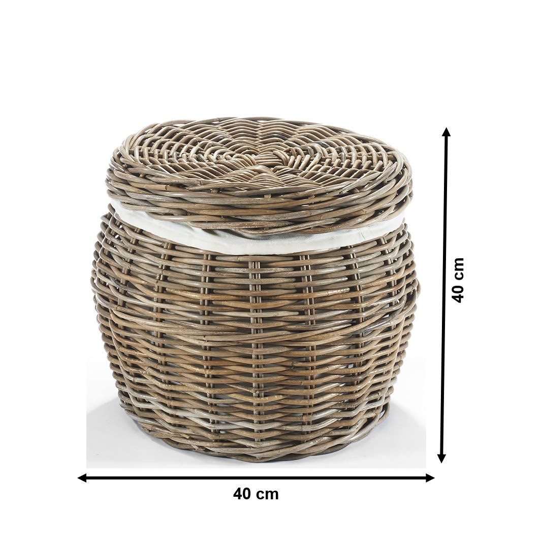 Kobolo Aufbewahrungskorb Wäschebehälter - Rattan - günstig online kaufen