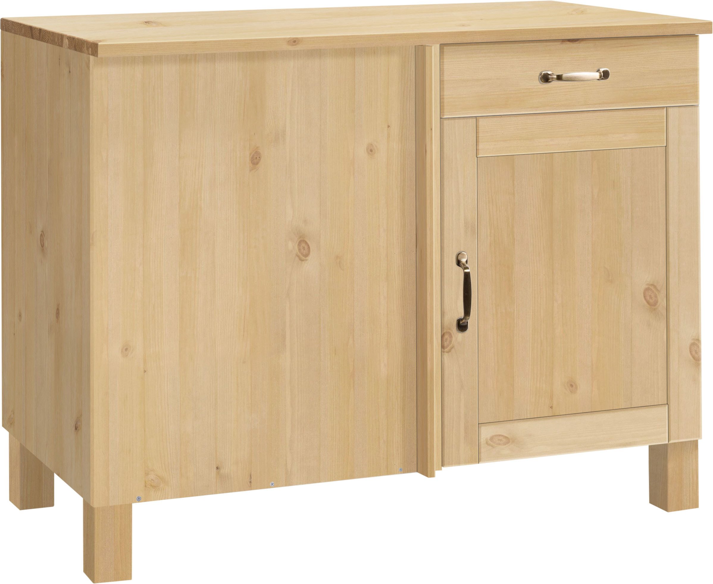 Home affaire Eckunterschrank Alby Breite 110 cm, 1 Tür und 1 Schublade